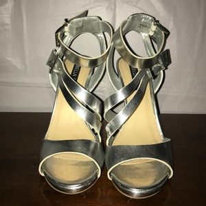 Brand new silver heels